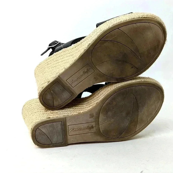 AE Outfitters Platform Espadrille Wedge Sandals - 8.5 - Picture 8 of 11